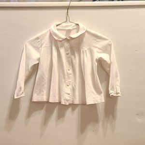 Girl's Button Down Soft Cotton Long-Sleeved Shirt. 4T.